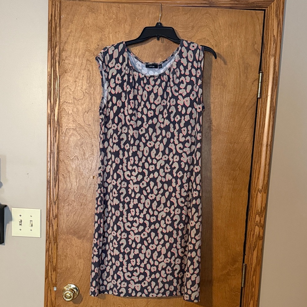 Apt. 9 Pink and Black Leopard Mini Dress